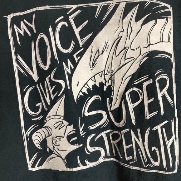 Vintage rare late 90s yugioh blue eyes white dragon super strength graphic shirt - Picture 2 of 5